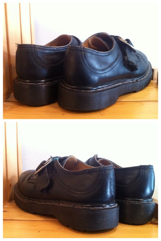 画像: 【25896-543】Dr.Martens　ストラップ付きローカット　（ブラック）　USED