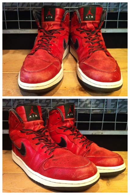 画像: 【26026-551】NIKE AIR JORDAN 1 RETRO HI PREMIER （レッド/ブラック）　USED