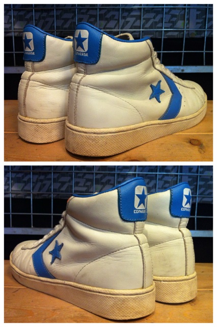 画像: 【26064-564】converse PRO LEATHER HI　（ホワイト/ノースカロライナブルー）　USED