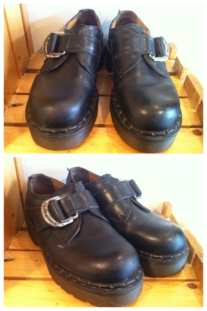 画像: 【26053-565】Dr.Martens　プラットフォームストラップ付きローカット　（ブラック）　USED