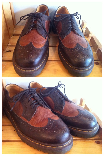 画像: 【25902-571】Dr.Martens　ウィングチップローカット　（ブラウン/キャメル）　USED