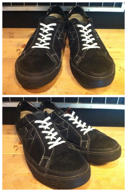 画像: 【26142-581】converse　ONE STAR SUEDE OX　（ブラック）　USED