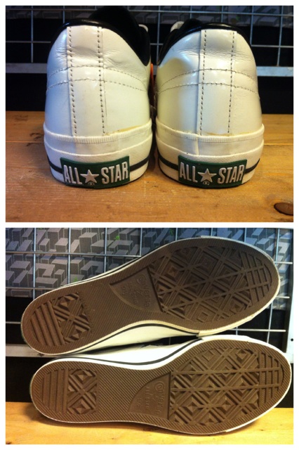 画像: 【26273-617】converse　ONE STAR J V-3　（ホワイト/グリーン）　USED