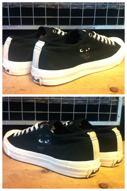 画像: 【26254-615】converse × PLAY COMME des GARCONS　JACK PURCELL　（ブラック）　USED