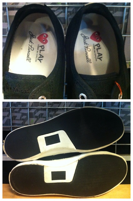 画像: 【26254-615】converse × PLAY COMME des GARCONS　JACK PURCELL　（ブラック）　USED