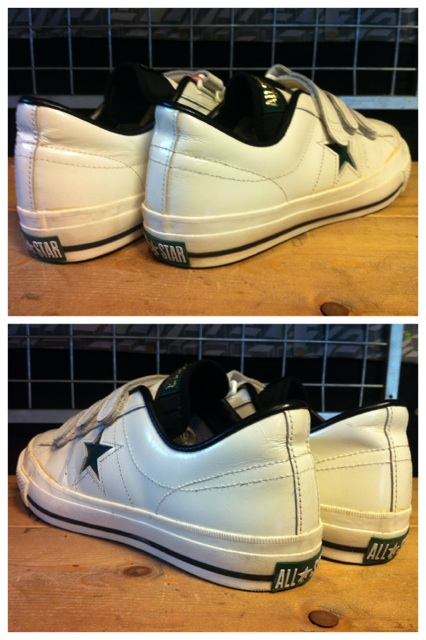 画像: 【26273-617】converse　ONE STAR J V-3　（ホワイト/グリーン）　USED