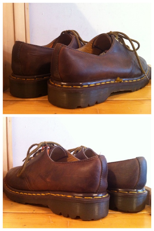 画像: 【26285-626】Dr.Martens　4ホールローカット　（ブラウン）　USED