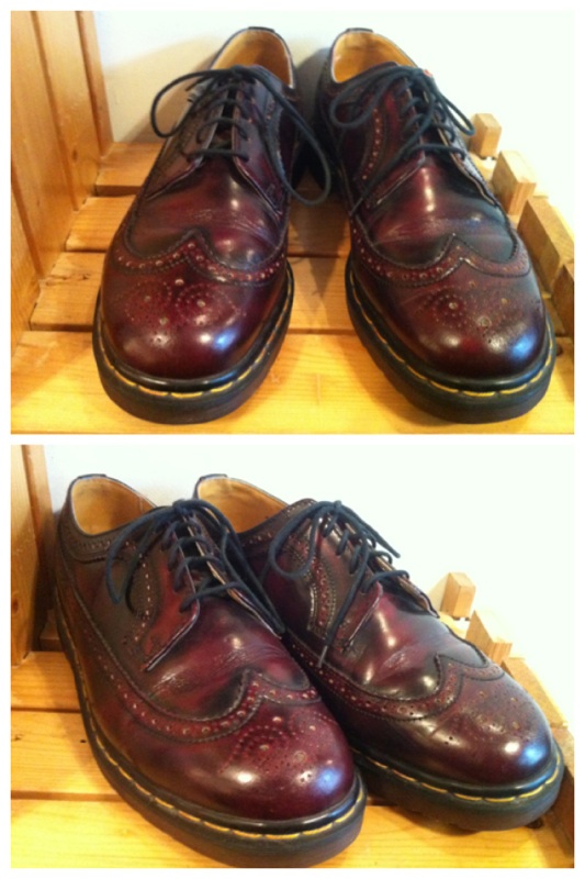 画像: 【26416-652】Dr.Martens　ウィングチップローカット　（ボルドー）　USED