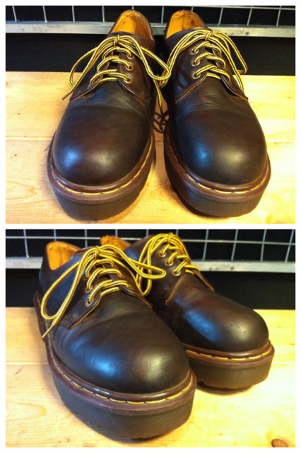 画像: 【26425-656】Dr.Martens　プラットフォームローカット　（ブラウン）　USED