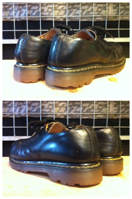 画像: 【26659-699】Dr.Martens　スチールトゥ3ホールローカット　（ブラック）　USED