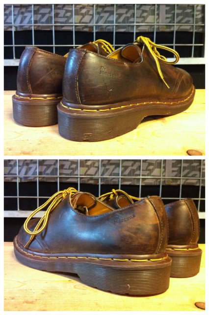 画像: 【27093-723】Dr.Martens　4ホールローカット　（ブラウン）　USED