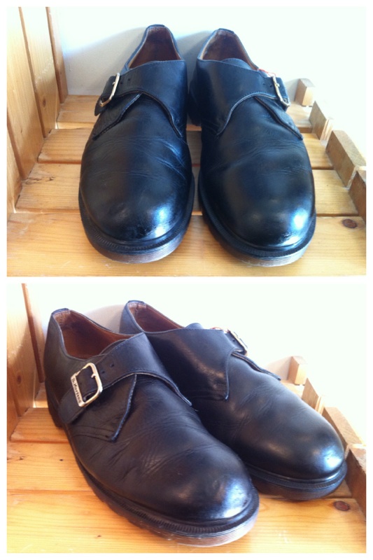 画像: 【27095-727】Dr.Martens　モンクストラップローカット　（ブラック）　USED