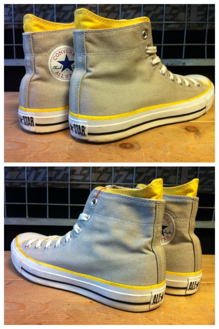 画像: 【26987-733】converse　ALL STAR LAYERING HI　（グレー/イエロー）　USED