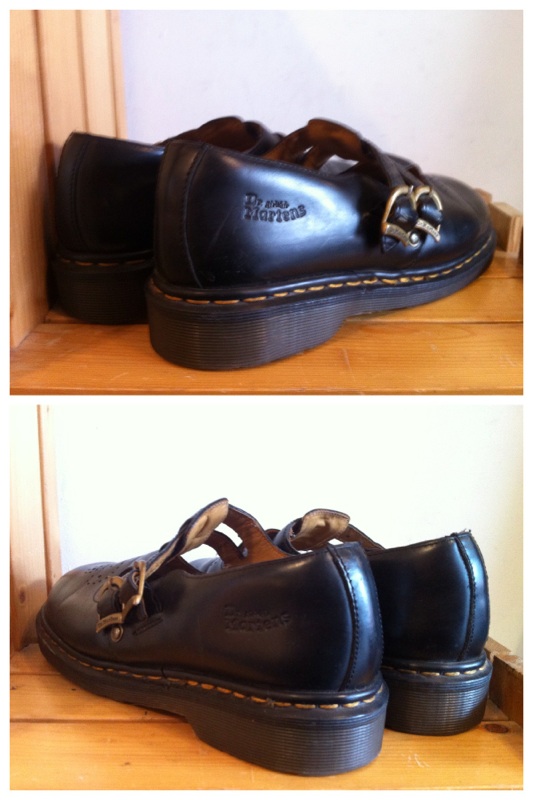 画像: 【27107-745】Dr.Martens　ストラップ付ローカット　（ブラック）　USED