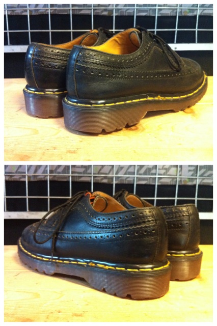 画像: 【27284-750】Dr.Martens　ウィングチップローカット　（ブラック）　USED