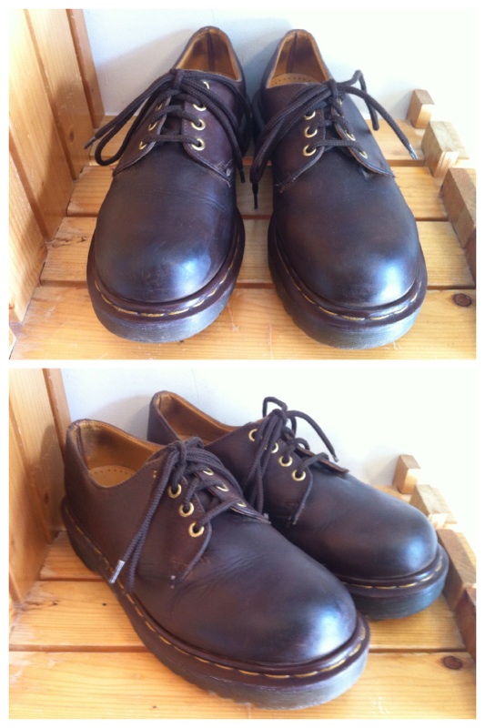 画像: 【27272-754】Dr.Martens　4ホールローカット　（ブラウン）　USED