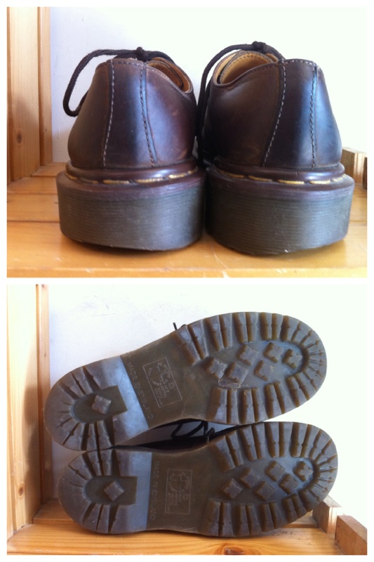 画像: 【27272-754】Dr.Martens　4ホールローカット　（ブラウン）　USED