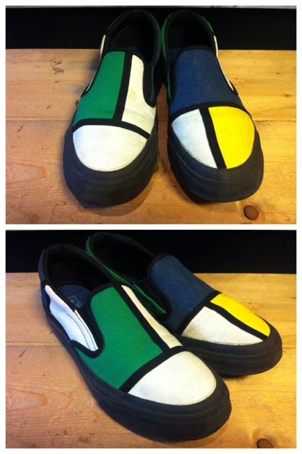 画像: 【27300-755】converse　SKID GRIP MODANIT SLIP-ON　（マルチ）　USED