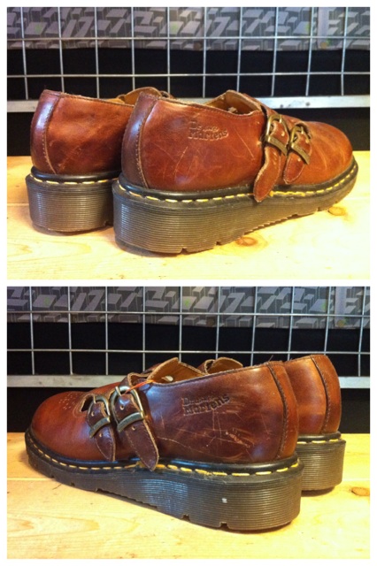 画像: 【27105-757】Dr.Martens　ストラップ付きローカット　（キャメル）　USED