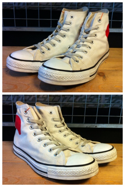 画像: 【27359-771】converse　ALL STAR JP HI　（ホワイト/レッド）　USED