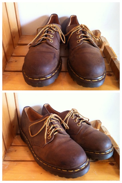 画像: 【27390-779】Dr.Martens　4ホールローカット　（ブラウン）　USED