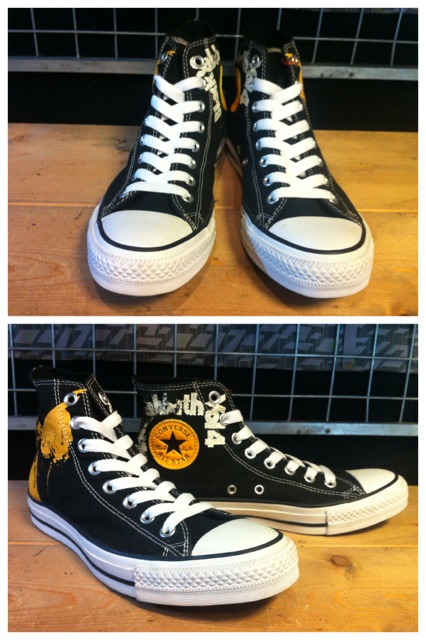 画像: 【27579-787】converse　ALL STAR BLACK SABBATH HI　（ブラック/イエロー）　USED