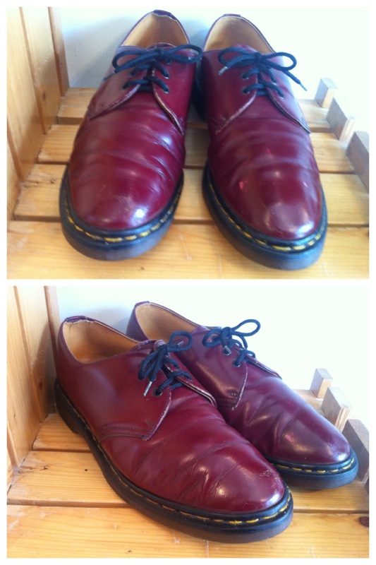 画像: 【27624-798】Dr.Martens　3ホールローカット　（チェリーレッド）　USED