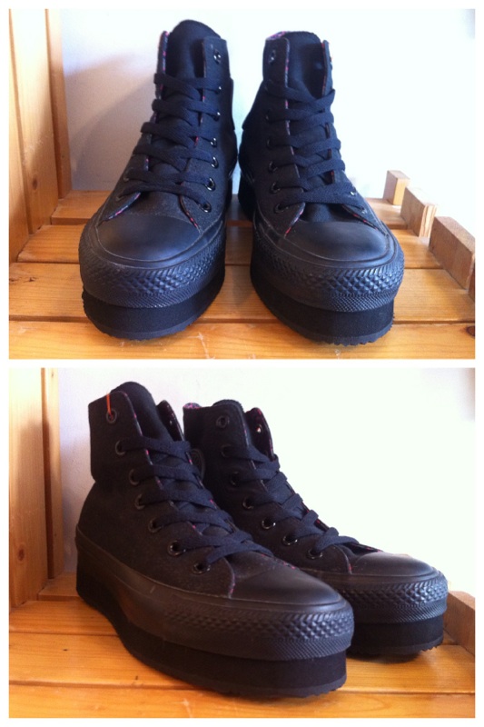 画像: 【26789-803】converse　ALL STAR PLT FAVOR HI　（ブラック）　USED