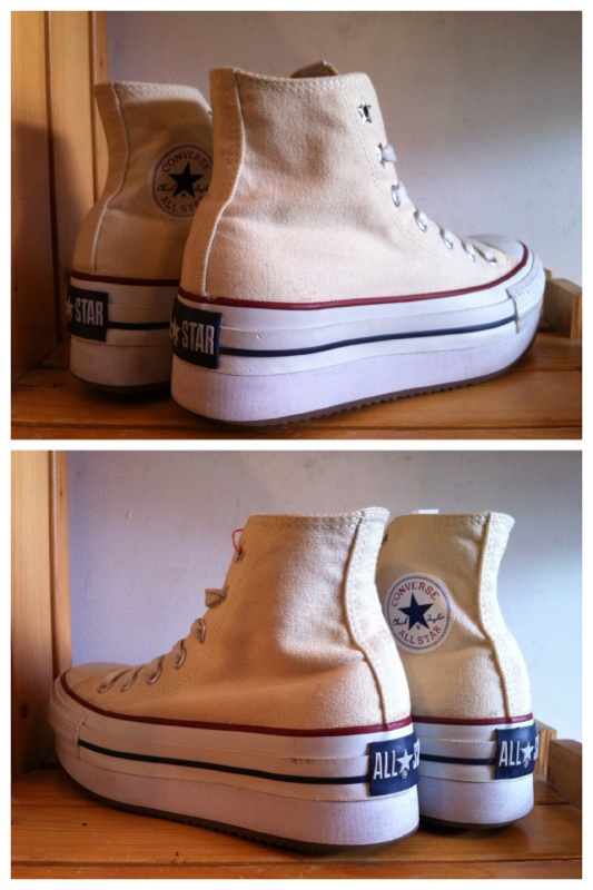 画像: 【27594-804】converse　ALL STAR S-PLT HI　（ホワイト）　USED