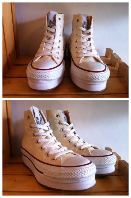 画像: 【27594-804】converse　ALL STAR S-PLT HI　（ホワイト）　USED