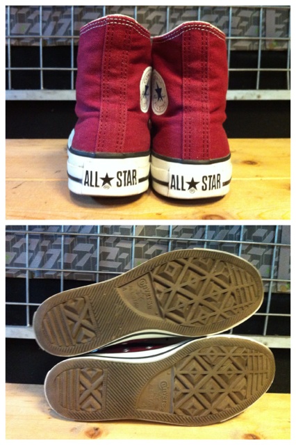 画像: 【27541-812】converse　ALL STAR HI　（マルーン）　USED