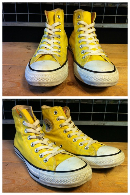 画像: 【27487-810】converse　ALL STAR COLORS HI　（レモンイエロー）　USED