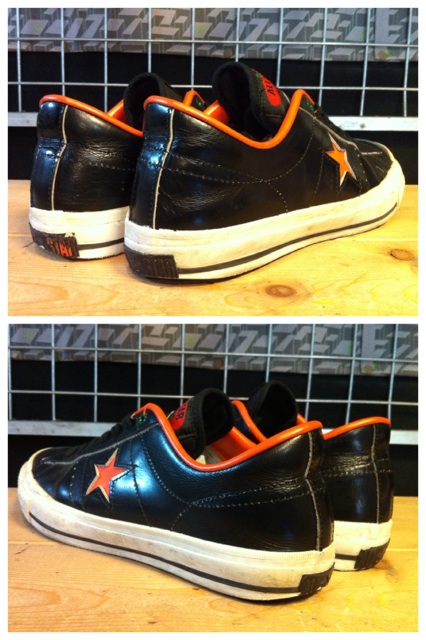 画像: 【27830-826】converse　ONE STAR OX　（ブラック/オレンジ）　USED