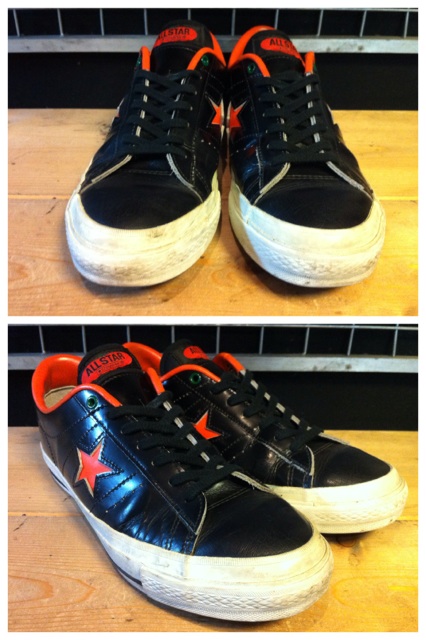 画像: 【27830-826】converse　ONE STAR OX　（ブラック/オレンジ）　USED