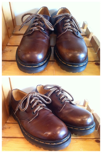 画像: 【27814-830】Dr.Martens　4ホールローカット　（キャメル）　USED