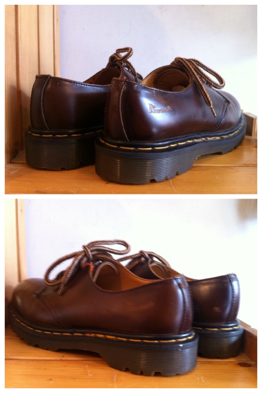 画像: 【27814-830】Dr.Martens　4ホールローカット　（キャメル）　USED