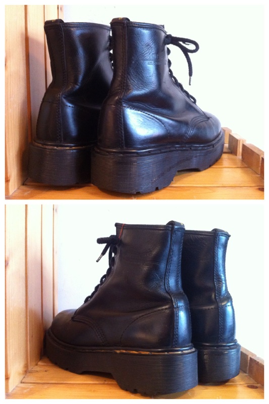 画像: 【27819-840】Dr.Martens　プラットフォーム8ホール　（ブラック）　USED