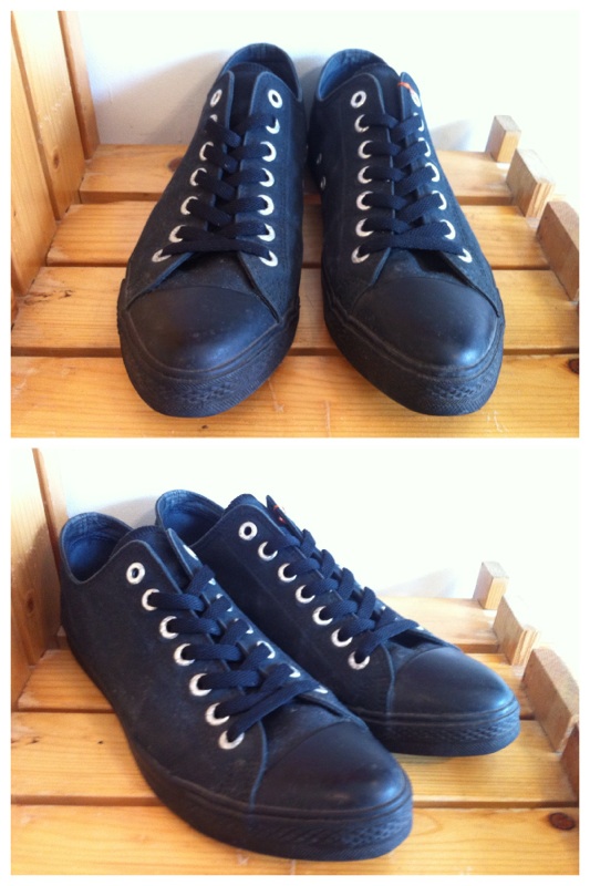 画像: 【27846-879】converse　ALL STAR POINTED OX　（ブラック）　USED