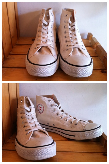 画像: 【27848-880】converse　ATHLETIC-C HI　（ホワイト）　USED