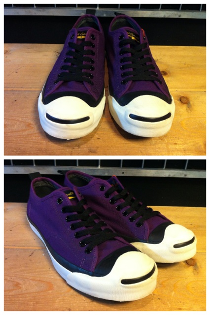 画像: 【28292-921】converse　JACK PURCELL PUNKS　（パープル）　USED