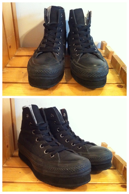 画像: 【28334-945】converse　ALL STAR S-PLT HI　（ブラック）　USED