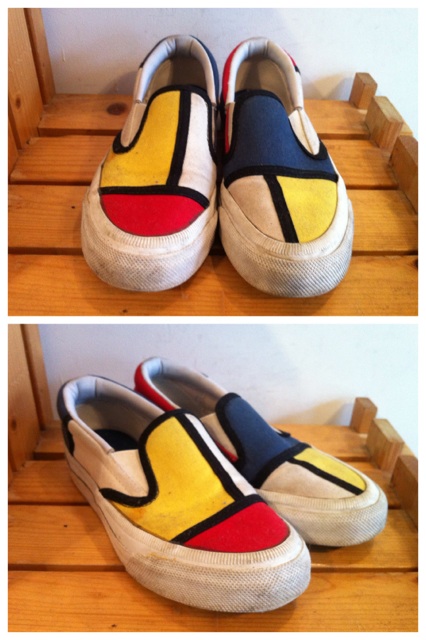 画像: 【28335-948】converse　SKID GRIP MODANIT SLIP-ON　（マルチ）　USED