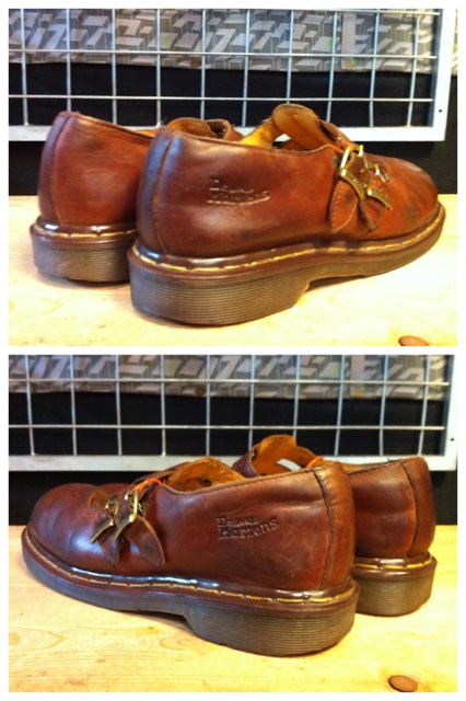 画像: 【28417-967】Dr.Martens　ストラップ付きローカット　（ブラウン）　USED