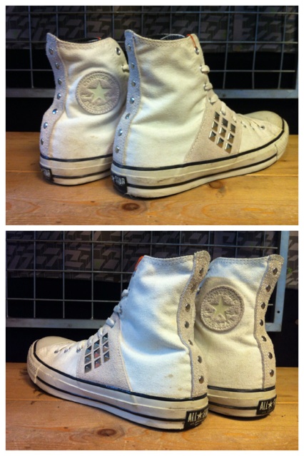 画像: 【28381-973】converse　ALL STAR CANVAS-STUDS HI　（ホワイト）　USED