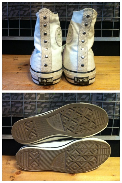 画像: 【28381-973】converse　ALL STAR CANVAS-STUDS HI　（ホワイト）　USED