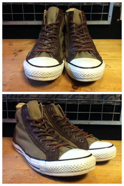 画像: 【28462-975】converse　ALL STAR MDLM HI　（ブラウン/カーキ）　USED