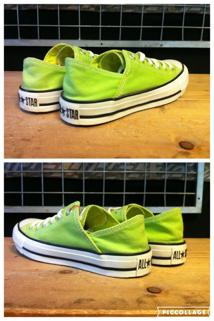 画像: 【28296-989】converse　ALL STAR WASH-COLORS BB OX　（ライトグリーン）　USED