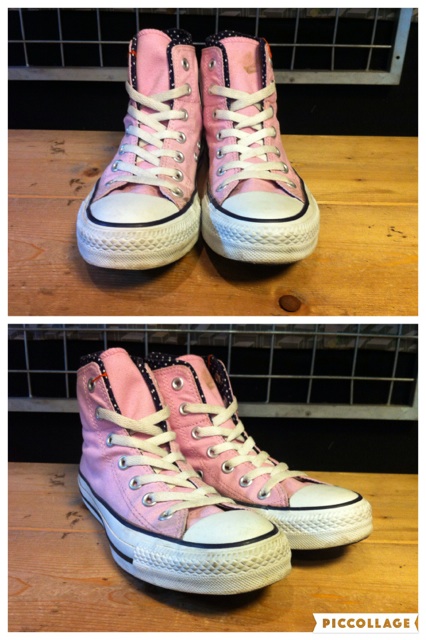 画像: 【28199-986】converse　ALL STAR W DOT HI　（ピンク）　USED