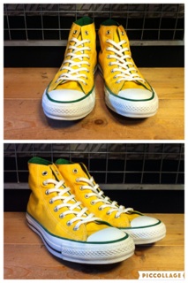 画像: 【28514-994】converse　ALL STAR AC HI　（イエロー/グリーン）　USED