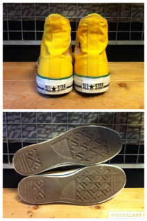 画像: 【28514-994】converse　ALL STAR AC HI　（イエロー/グリーン）　USED